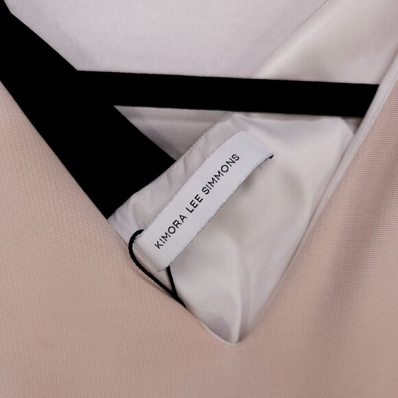 Kimora Lee Simmons Bodycon Pencil Dress Womens Size 2 Ribbed Crossed Back - Picture 16 of 16